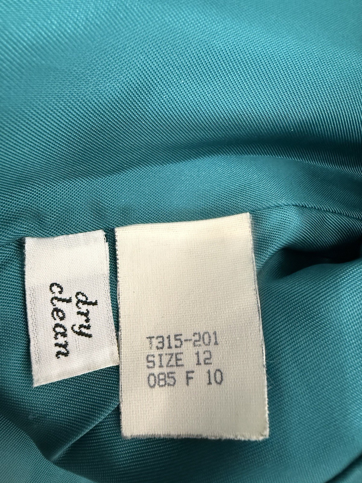 VTG Pendleton Teal Blue Houndstooth 100% Virgin W… - image 4