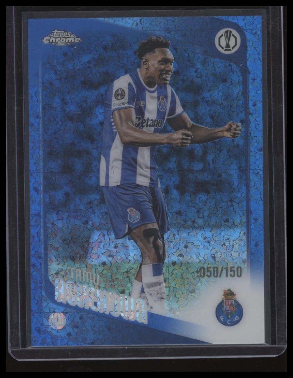 Samu Aghehowa 2025-26 Topps UEFA Club Comps #133 Blue Raindrops Porto /150