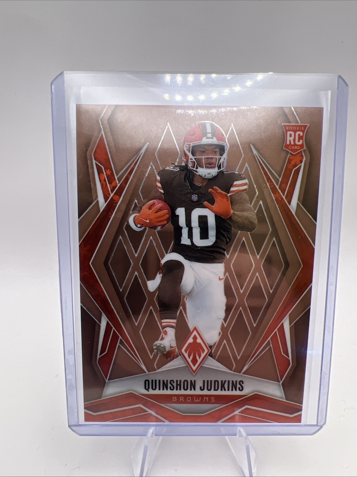 2025 Panini Phoenix Quinshon Judkins RC Bronze Winter Parallel /50 Browns #191