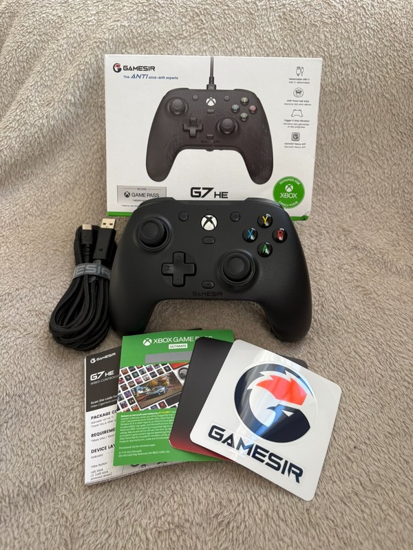GameSir G7 HE Black Wired Controller - Officially Licensed for Xbox and PC