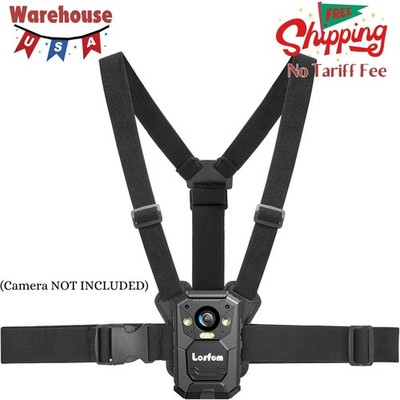 Body Camera Vest Mount,Adjustable Chest Strap Belt for All Brand Body Worn Camer