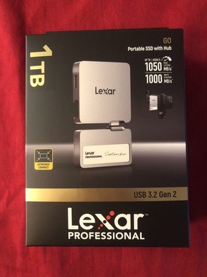 Lexar Professional 1TB Portable SSD with Hub USB Gen 2