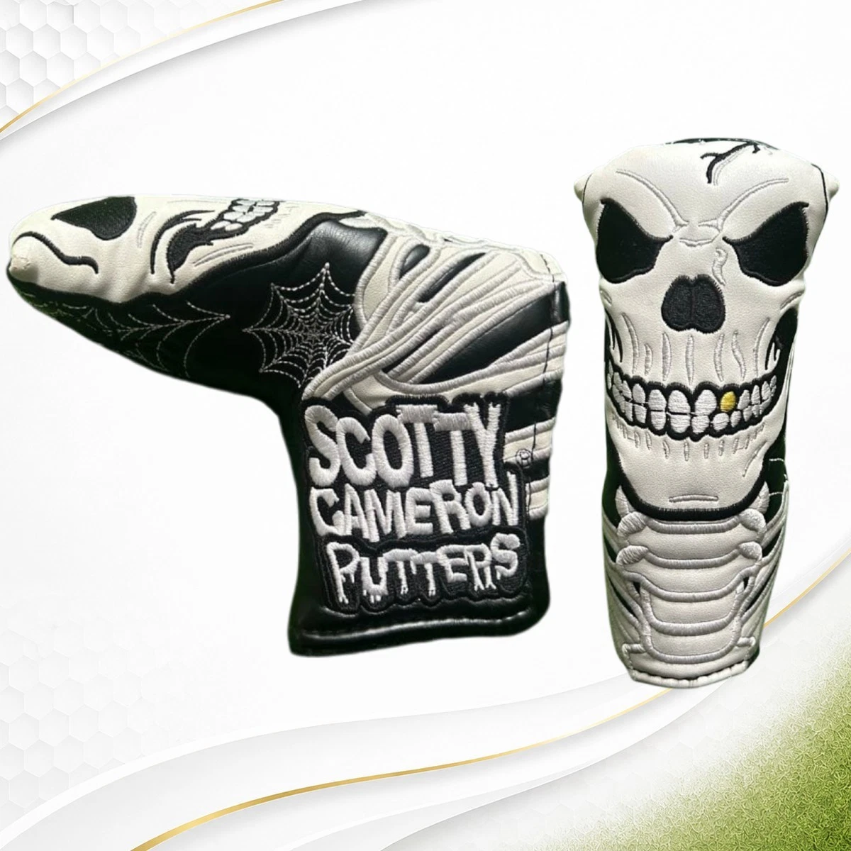 Scotty Cameron 2017 Knock Em Dead Halloween Skull Blade Putter Headcover
