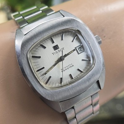 (*)様 ジャンク品☆☆TISSOTのヴィンテージモデル「SEASTAR」 Vintage TISSOT SEASTAR men's automatic watch Date TV Case swiss