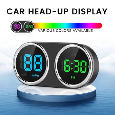 Auto HUD Tacho Digitalanzeige Geschwindigkeitsalarm KMH MPH 7 Farboptionen