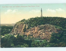 Divided-back MONUMENT SCENE New Haven Connecticut CT o/19 AE8056