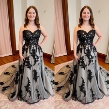 Black Champagne Wedding Dresses Off Shoulder Sweep Train A Line Bridal Gowns