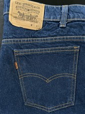 Levi's 517 Bootcut Jeans Mens 38x30 Blue Denim Pants Orange Tab Vintage Style