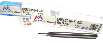 2x MOLDINO VHM Kugelfräser Ø 1 R0,5 x6 EPDBE2010-6-ATH  Neu D7277