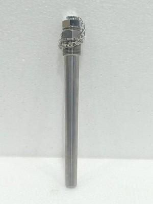 STAINLESS STEEL THERMOWELL WITH THREADED CONNECTION AND PROTECTIVE CAP   1/2 NPT