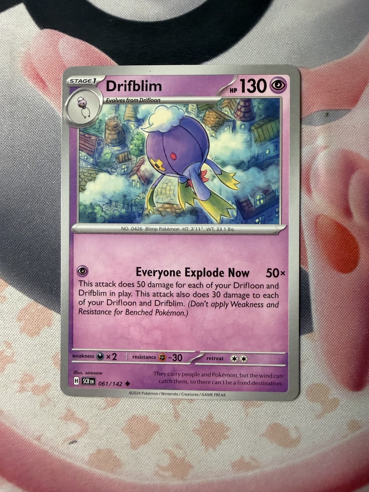 Drifblim Uncommon SV07: Stellar Crown 061/142 NM English