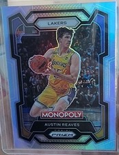 2023-24 Panini Prizm #76 Austin Reaves Prizm Silver Los Angeles Lakers