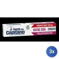 3X Pasta Del Capitano Zahnpasta 100 Ml Backpulver Rosso Made In Italy