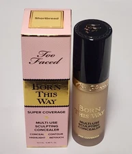 Too Faced Shortbread Born This Way Multi Use Sculpting Concealer Full Size New