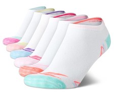 Girls' Lightweight Comfort Athletic Low Cut Socks 6 Pack , Size Medium, Whit...