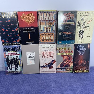 Lot Of 10 Classic Rock VHS Tapes 1 Sealed Mold Free Cherished