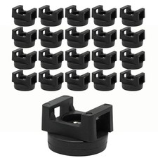 20Pcs Magnetic Zip Tie Mount, Cable Base Wire Clips for Cables Black