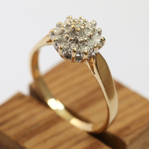 Diamond Cluster Ring