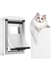 MAVRICTECH Cat Door for Exterior Interior. 15LBS, White. Excellent . READ