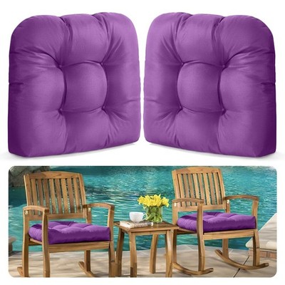 MAGIC ELEPHANT Outdoor Chair Cushions Set of 2, Memory Foam Seat Cushion Pads...