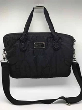 Pre-Owned Marc By Marc Jacobs Black Quilted Laptop Bag