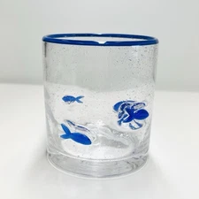 Anthropologie Dupe Fish Whiskey Glasses Cocktail Barware Whale Home Bar Cart
