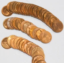 1946-S "BU" LINCOLN WHEAT CENT ROLL  UNC    # 0161