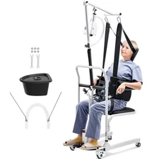 VEVOR Electric Patient Lift Transfer Chair with Sling & Commode