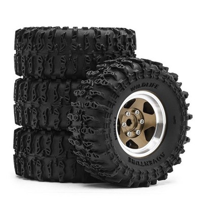 1.3 Crawler Wheel Tire Set for 1/18 TRX4M SCX24 FMS Ascent-18 4pcs