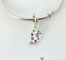 Authentic PANDORA Artist's Palette Dangle 799320C01 Charm w/Box
