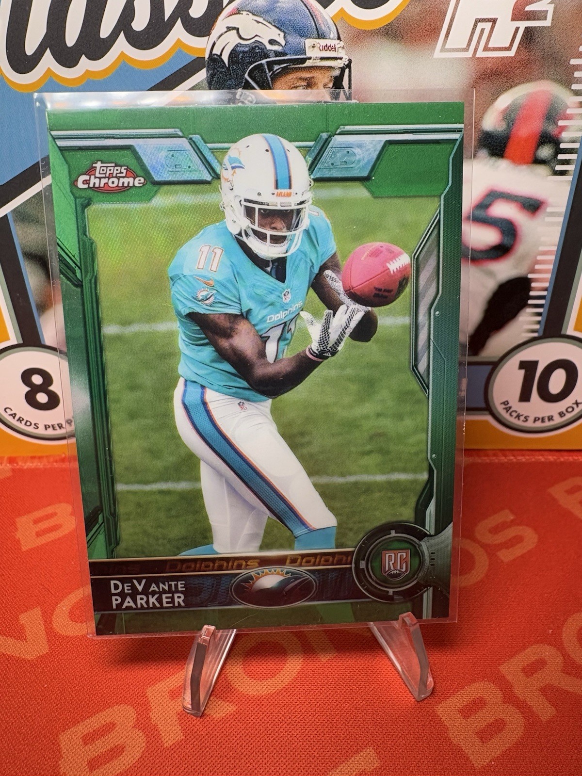 2015 Topps Chrome Green Refractors #103 DeVante Parker MIAMI DOLPHINS LSU