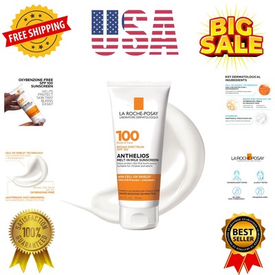 La Roche-Posay Anthelios Melt-In Milk Sunscreen SPF 100, Sunscreen For Body &...