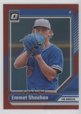 2024 Panini Donruss Optic Red Prizm 88/99 Emmet Sheehan #88 0qc1