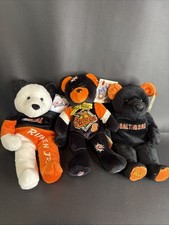 Lot Of 3 Baltimore Orioles Beanbag Plush Bears Cal Ripken Jr Salvinos Bammers