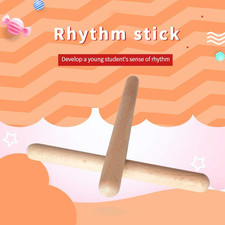 8 Pairs Classical Wood Claves, Musical Percussion Instrument, 8 Inch Rhythm N...