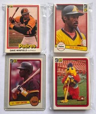 San Diego Padres 1981-83 Donruss base team sets (3 set lot w/sharp Gwynn RC)