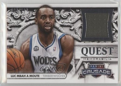 2013-14 Panini Crusade Quest Memorabilia 67/199 Luc Mbah a Moute #26 h6d