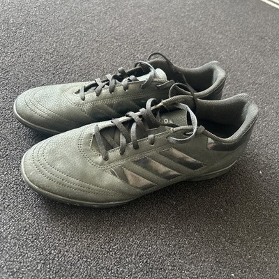 Adidas Goletto VIII Fußballschuh Turnschuhe Astro Turf Triple Schwarz Herren UK 9