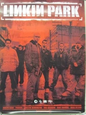 Linkin Park 2001 Chester Group photo promotional poster Flawless New Old Stock