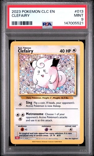 2023 POKEMON CHARIZARD & HO-OH EX DECK #013 CLEFAIRY PSA 9