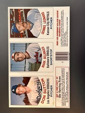 1977 Hostess #70-72 Don Sutton / Mark Belanger / Dennis Leonard Panels