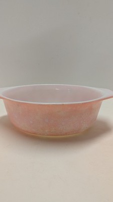 Vintage Pyrex Horizon Pink Daisy 043 Oval Casserole Dish 1-1/2 Qt No Lid