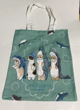 Mofusand Canvas Tote Bag Shark Cat
