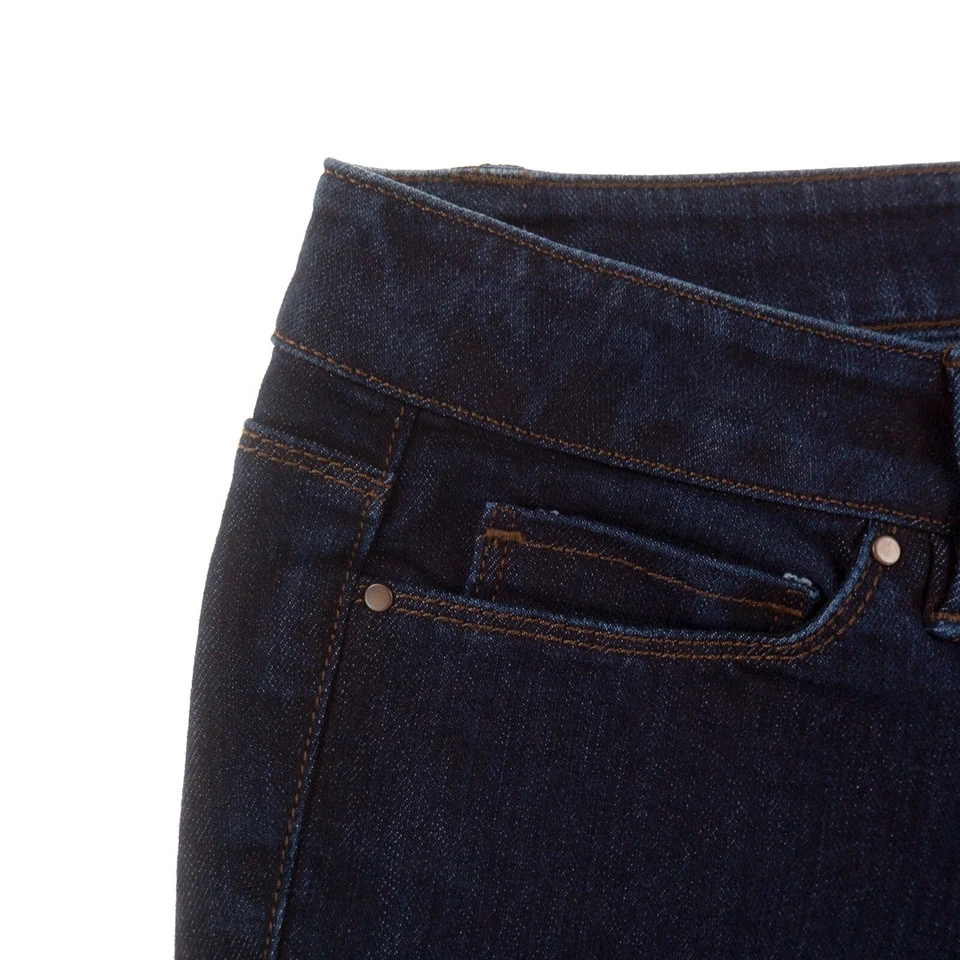 Pantalones de mezclilla Ann Taylor de corte moderno ajustados azules para mujer 0 azul oscuro Foto 3 de 4