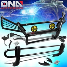 BLACK BRUSH GRILLE+REAR BUMPER GUARD+AMBER FOG LIGHT FIT 03-09 RX330/350/400H