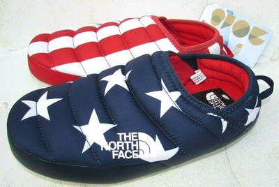 red north face slippers