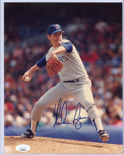 NOLAN RYAN Signed 8x10 Texas Rangers Photo - W/ JSA COA - 第 1/2 張圖片