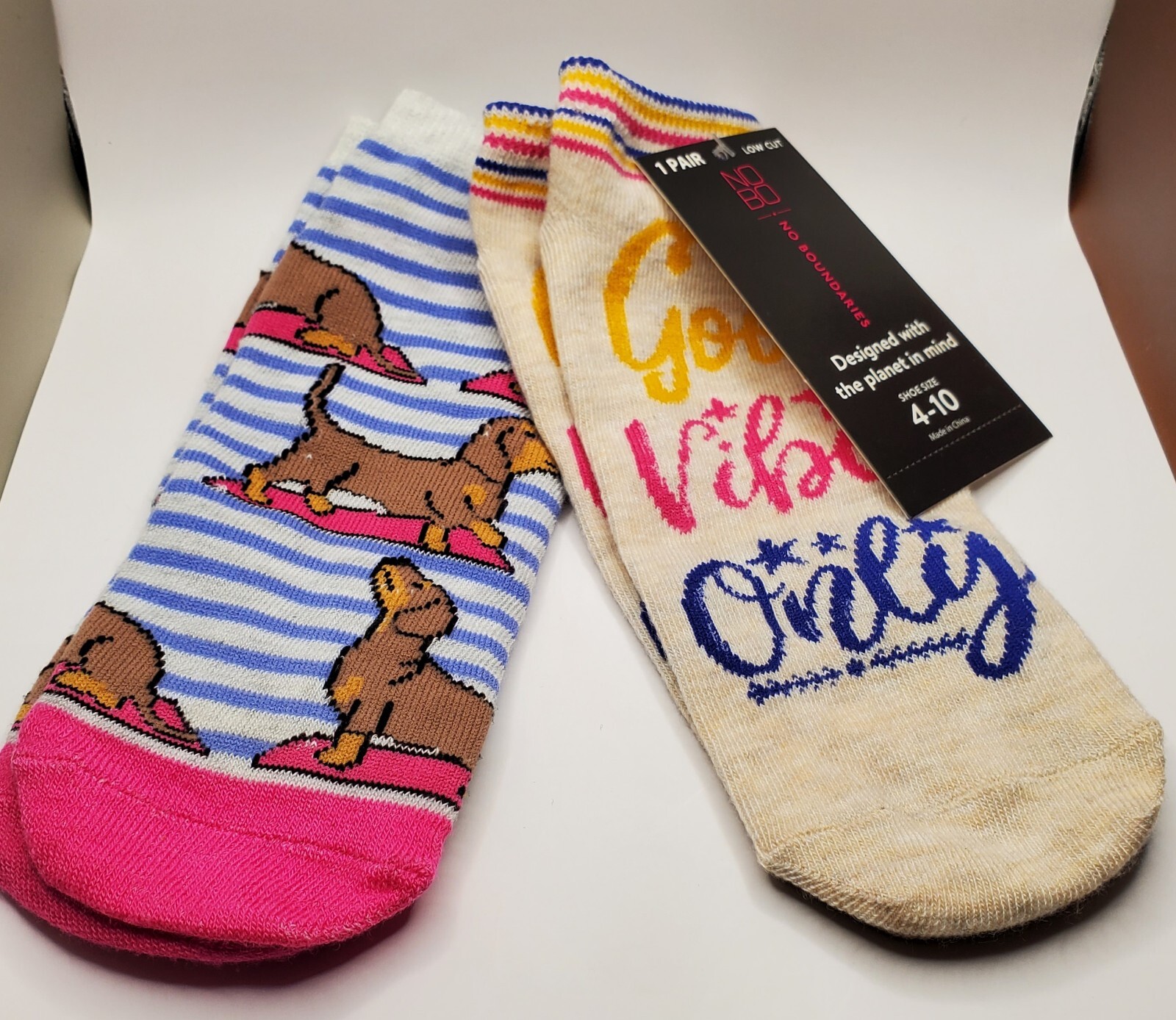 SAOLA No Boundaries solo buone vibrazioni & scarpe calze basse donna bassotto taglia 4 10