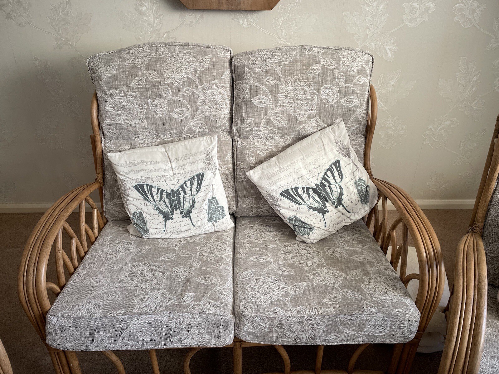 Cane Conservatory Furniture Set Used eBay