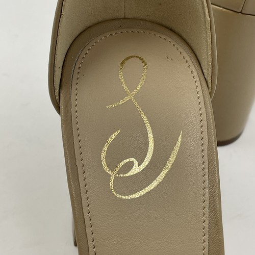 Sam Edelman Size 8.5 Robyn Beige Leather Ankle Strap Heels Neutral New - Picture 9 of 10